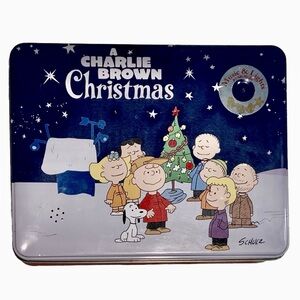 Charlie Brown and Friends Christmas Holiday The Peanuts Music Cookie Tin